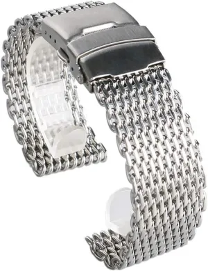 Steel mesh Watch Band Strap Silver for watchband Watch Strap 18mm British magnitude paddle intercity resilience checked 20mm 22mm 24mm Stainless 