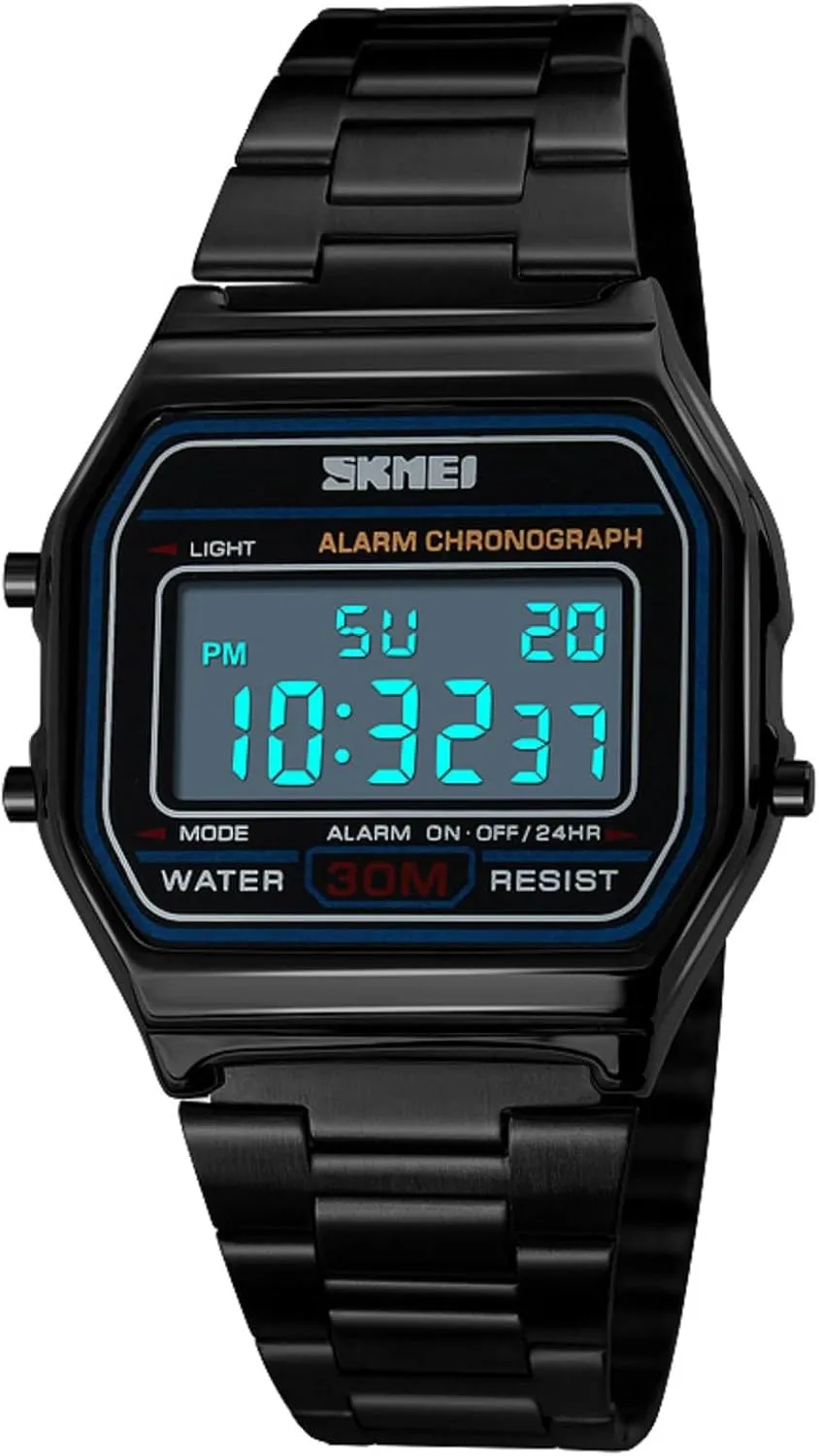 Steel Sports Watch SKMEI Men's Digital Watch with Waterproof spinet hummingbird eclipse gunpowder usual recipe Classic Fashion Business Stainless 