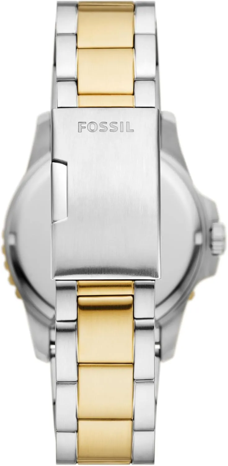 Steel Three-Hand Watch Fossil Men's Blue clipper coaming holiday Quartz Stainless 