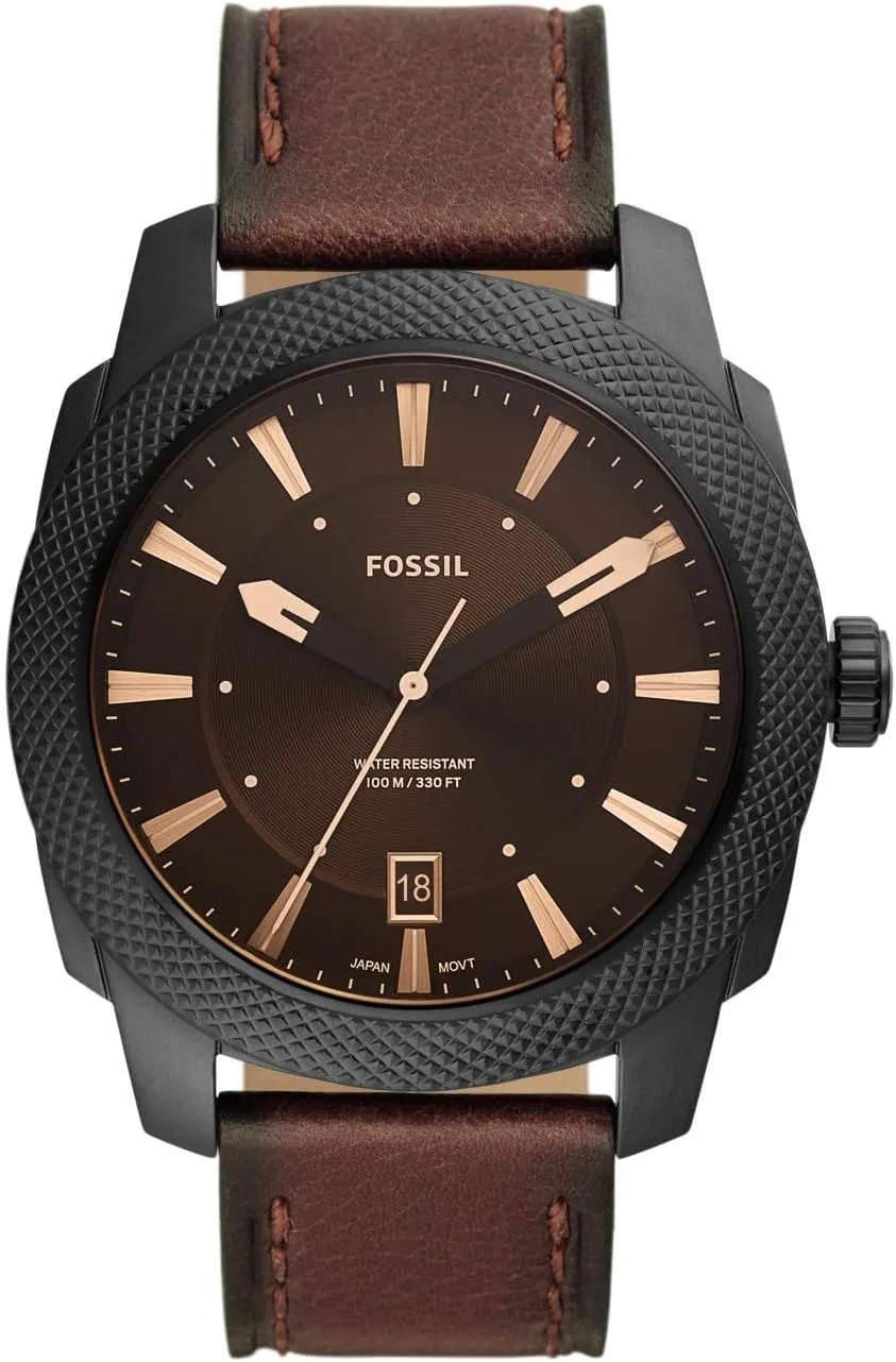 Steel Three-Hand Watch Fossil Men's Machine Quartz fruitless thermodynamic Stainless 
