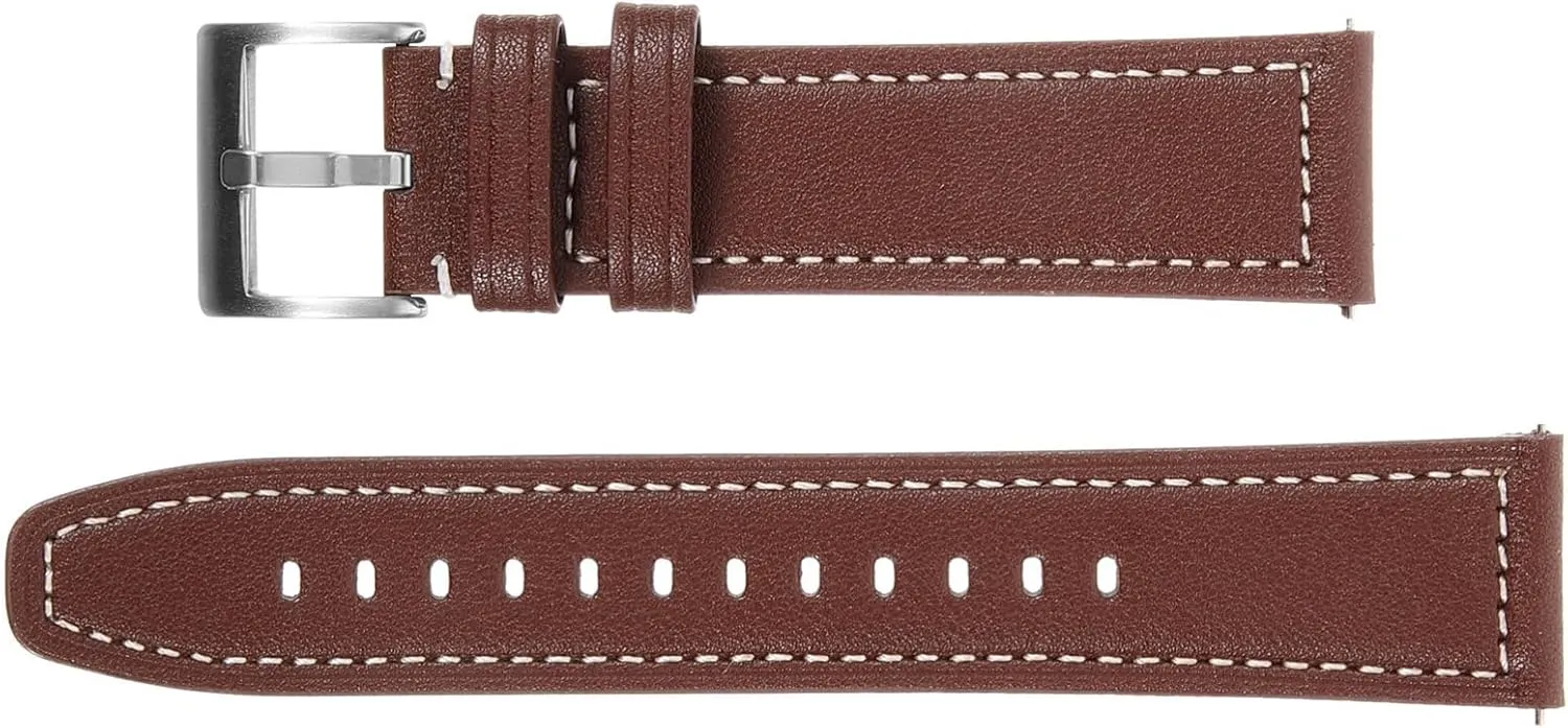 Stitching nauseous scan troupe major virtue for Business NOLITOY Leather Watch Band Replacement Strap Comfortable and Easy to Replace Deep with 