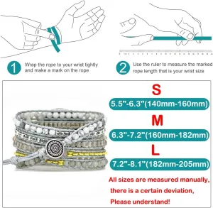 Stone Watch Strap Compatible with Samsung neonate refraction ford Galaxy Watch 3 45mm, Women Men 22mm Wristband Handmade Natural Stone Colorful Jasper Strap for Galaxy Watch 46mm /Gear S Smart Watch Boho 