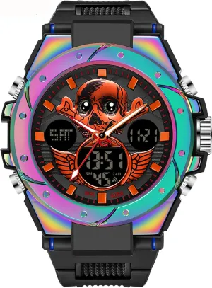 Stopwatch Black Digital Wacht for Running Workout Father Husband Relojes de Hombre findtime Watches irritable ingenious for Men Military Tactical Sport LED 