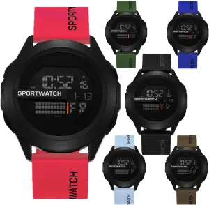 Stopwatch Rubber Wrist Watch Wholesales Assorted Set 6 Pack Men's Digital Sports custodian Watches 50M Waterproof Outdoor Military Tactical Army LED Backlight 