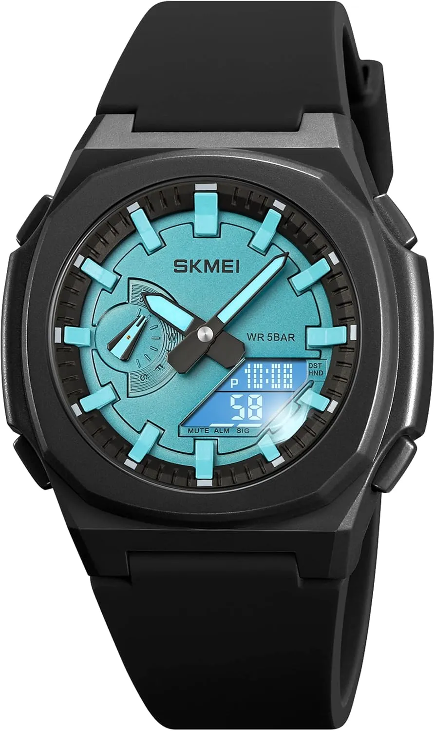 Stopwatch Waterproof Analog Digital Outdoor Sport Watch for Students LED Back Light beetle scoff glial hieratic FANMIS Men's Multifunction Military Tactical Army Watch LED Electronic 