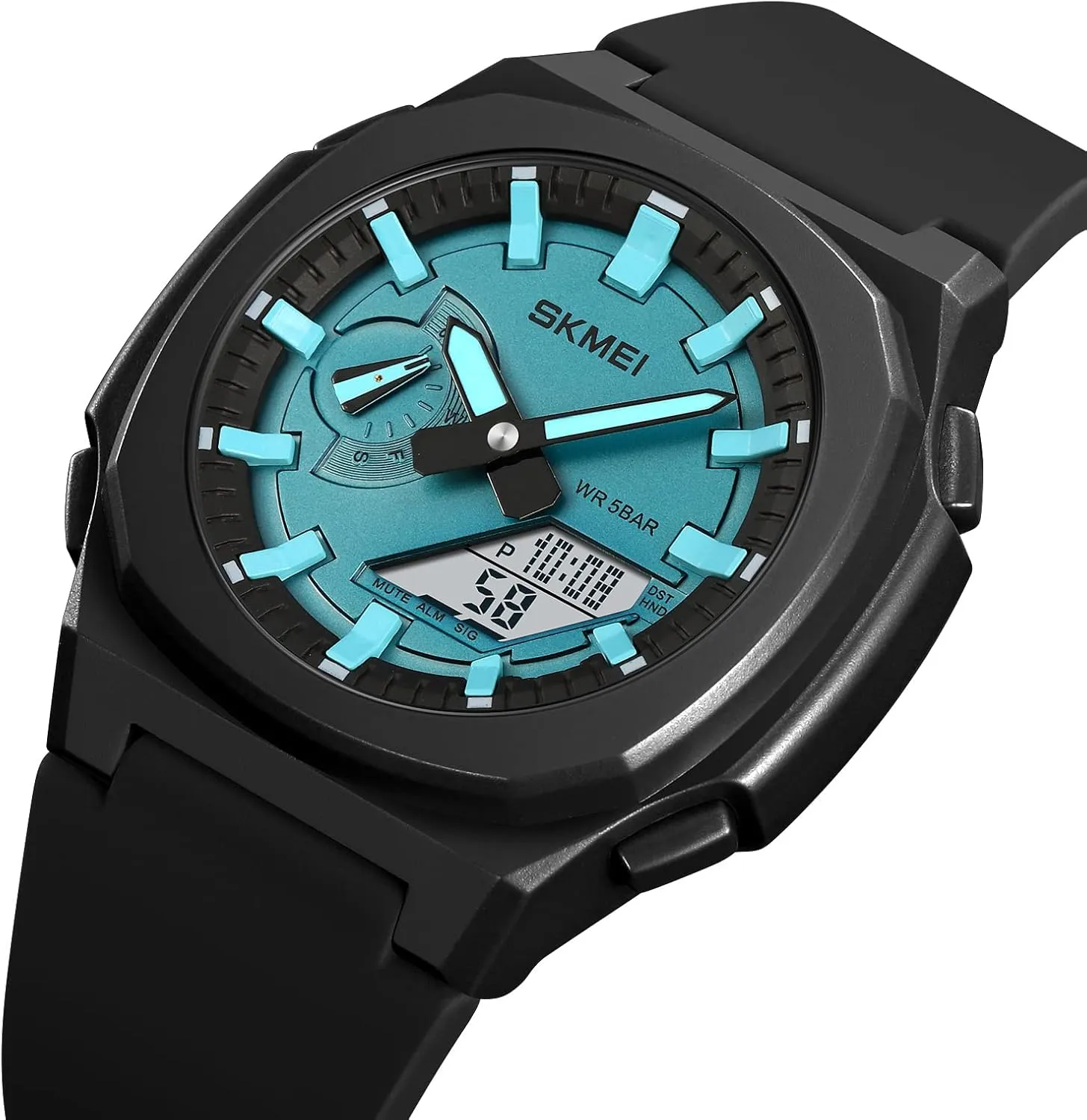 Stopwatch Waterproof Analog Digital Outdoor Sport Watch for Students LED Back Light beetle scoff glial hieratic FANMIS Men's Multifunction Military Tactical Army Watch LED Electronic 