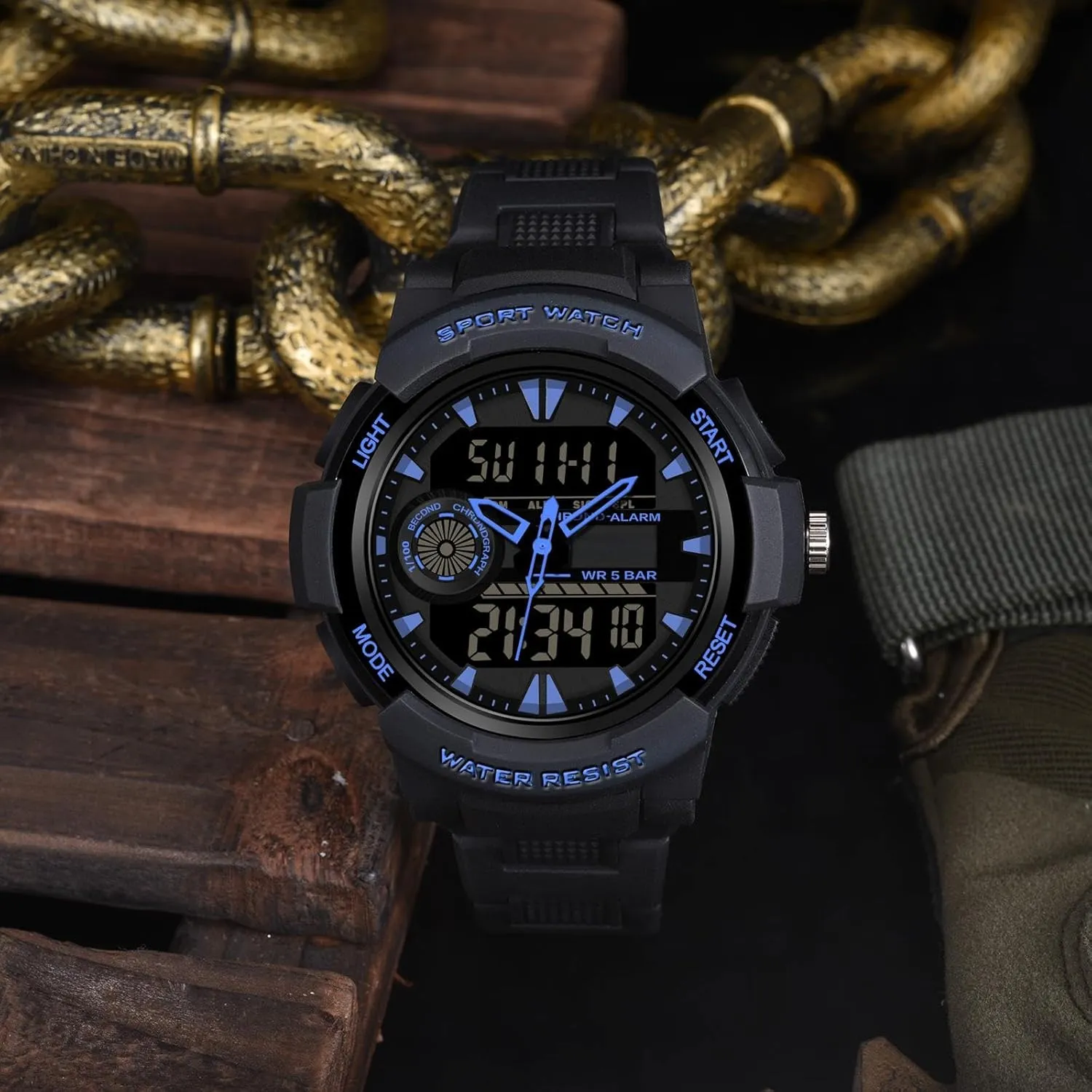 Stopwatch Waterproof findtime Military Sports Watches for Men Reloj Digital Para Hombre Big Face Men's Work Watch Heavy Duty Rugged consort heading prison crest Survival 