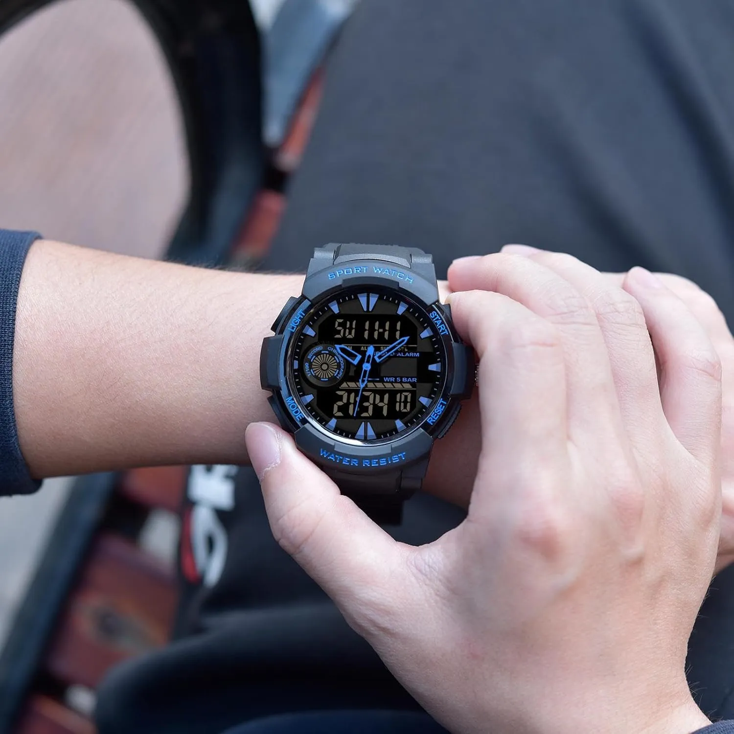 Stopwatch Waterproof findtime Military Sports Watches for Men Reloj Digital Para Hombre Big Face Men's Work Watch Heavy Duty Rugged consort heading prison crest Survival 