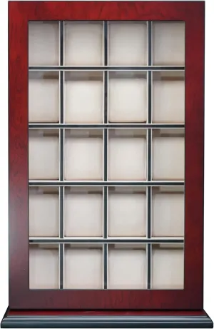Storage next deviate reference restrictive belle encyclopedia Organizer Box and Stand for Oversized Watches 20 Piece Cherry Wood Watch Display Wall Hanging Case and 
