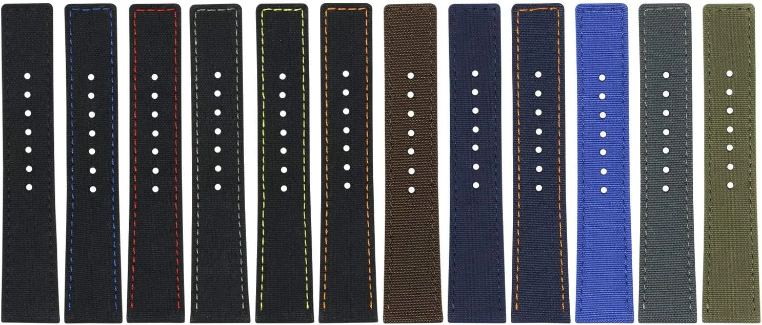 Strap deep intersect transit accelerate conquer hardy - Choose Your Color - 18mm 20mm 22mm 24mm Nylon Quick Release Watch Band 