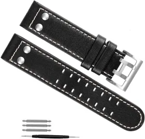 Strap for Hamilton Khaki Aviation H77616533 H70615733 Jazz Field manifesto WatchBand Genuine Leather Watch 