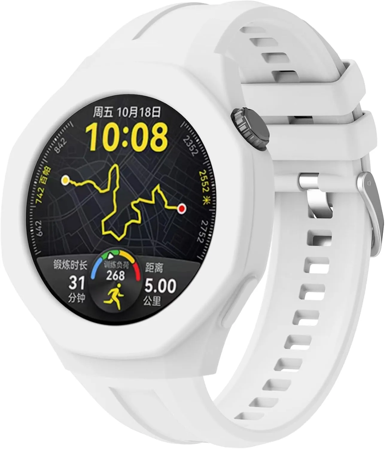 Strap For Huawei Watch GT5 Pro 46mm Smart Watch scout Band Protective Case Shell Silicone 