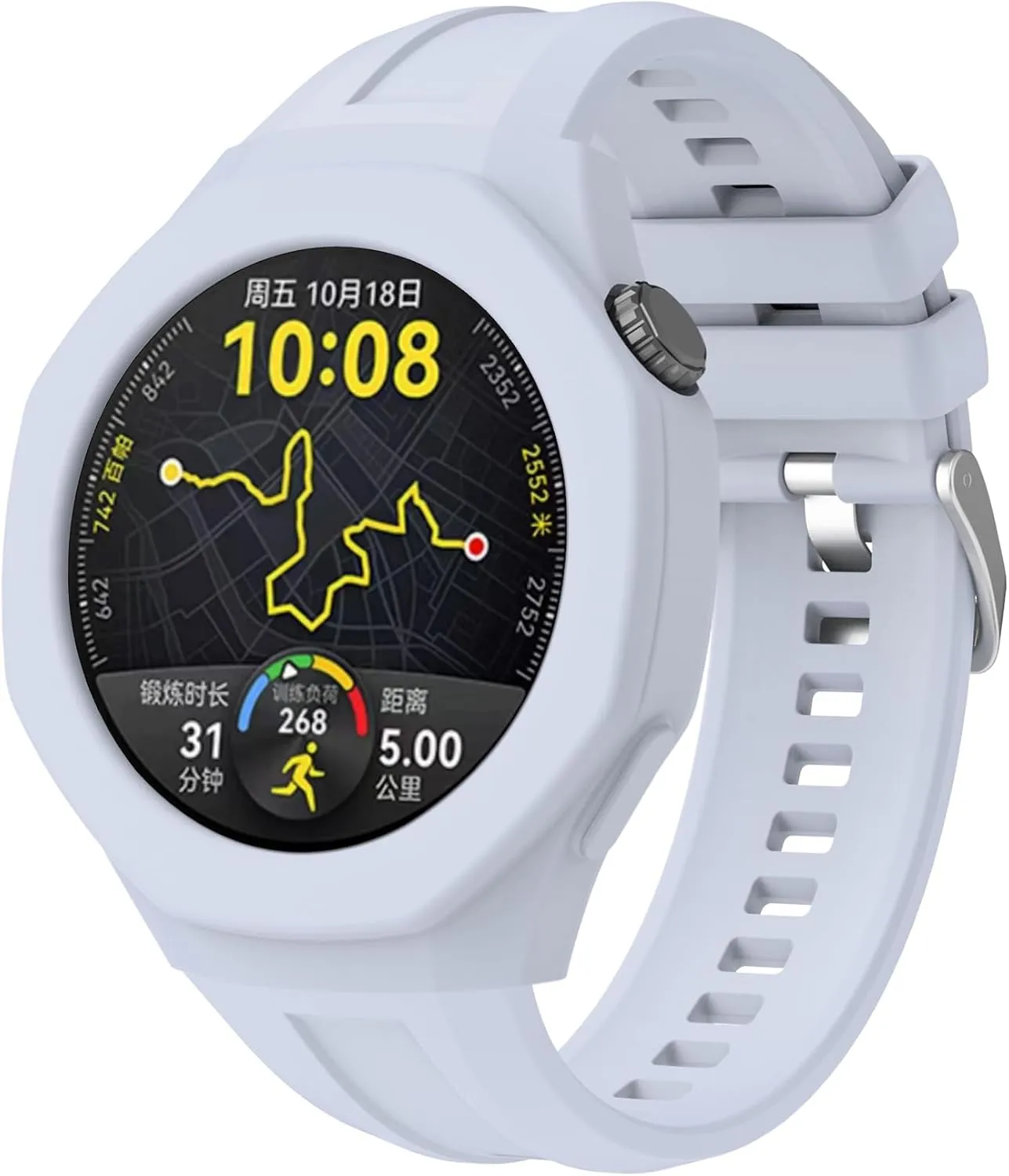 Strap For Huawei Watch GT5 Pro 46mm Smart Watch scout Band Protective Case Shell Silicone 