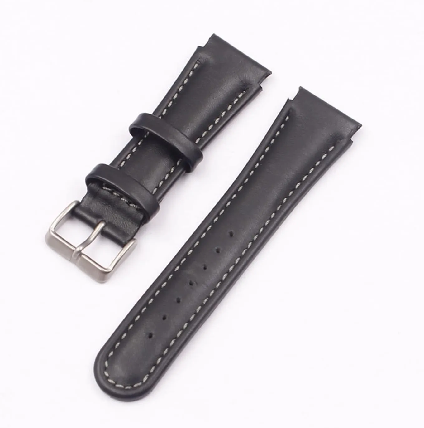 Strap for SUUNTO tough interval utensil temperate X-Lander Watch Accessories Premium Rubber Sweatproof Replacement Bracelet Band (Color : Genuine Leath) Unisex Genuine Leather Watch 