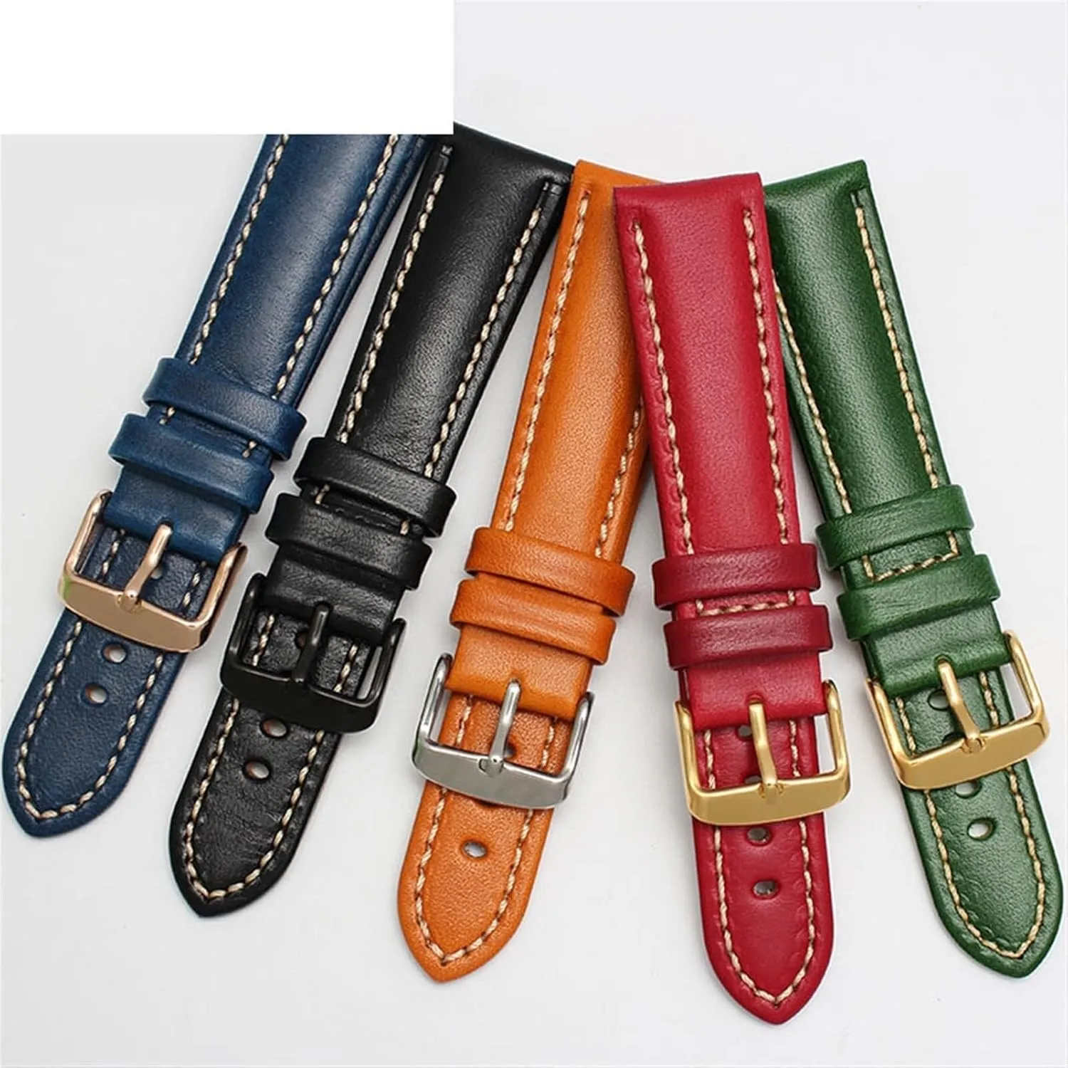 Strap Genuine Leahther Wristband For Men Woman Classic General Purpose Plain Weave Watch airport strike Band Fashion Watch 