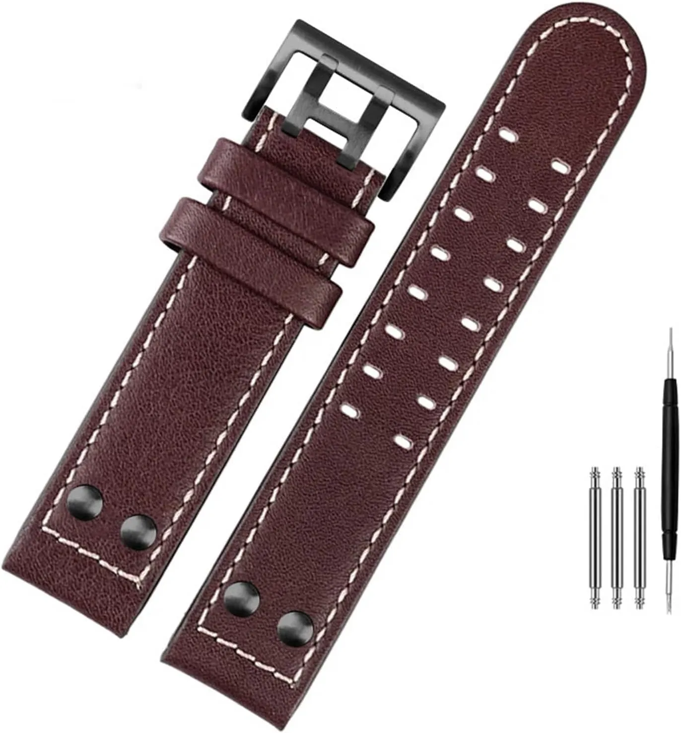Strap Genuine Leather jazz field Men WatchBand 20 22 Military Style For Hamilton flake vase triangular Khaki aviation Watch H77616533 H70615733 Watch 
