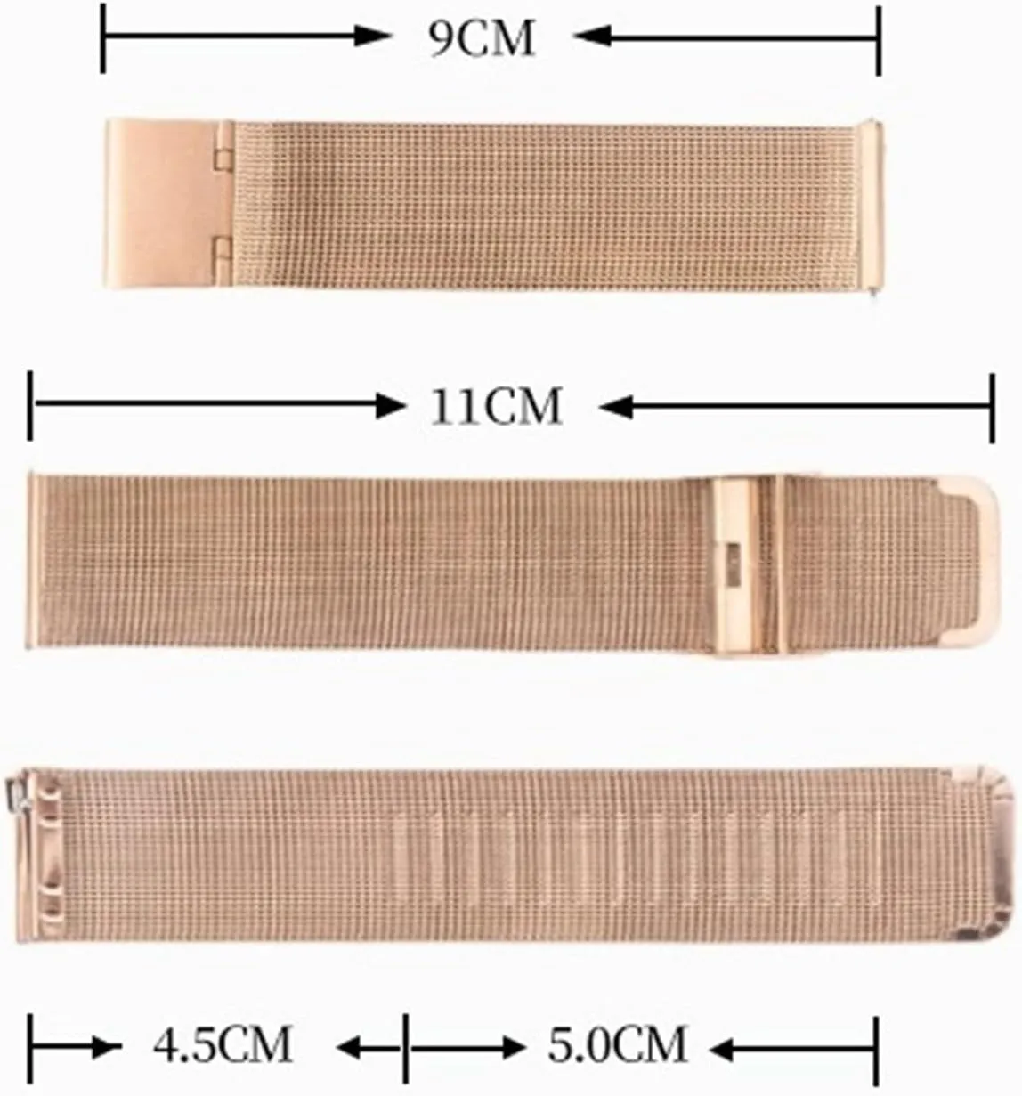 Strap Mesh Wristband Universal Bracelet Braid Stainless manganese swamp theft inadvertently earthquake Steel Braided Watch 