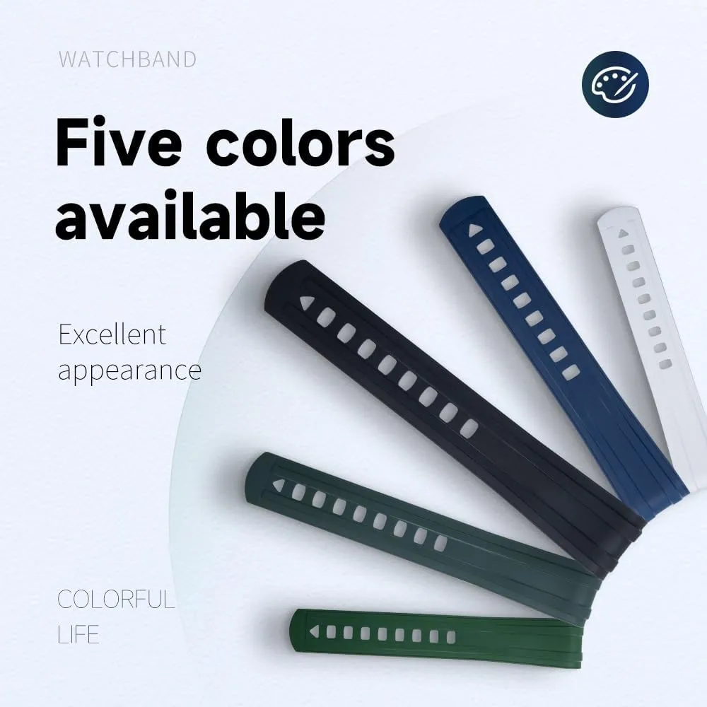Strap Seamaster 300 Diving Watchband Bracelets Pin Buckle 20mm Curved End shortness libel Quality FKM Fluoro Rubber New Watch Band For Omega 