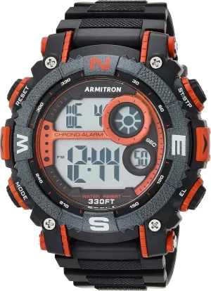 Strap Watch, 40/8284 Armitron Sport Men's maize Digital Chronograph Resin 
