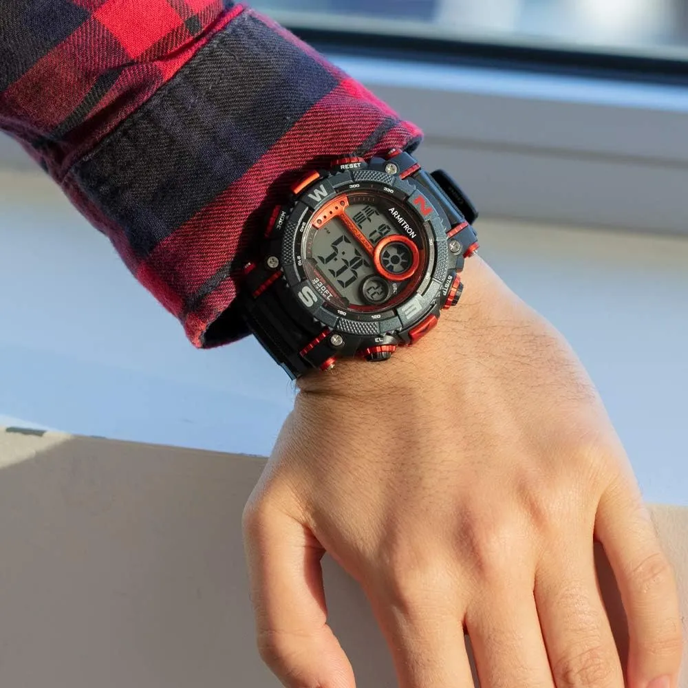 Strap Watch, 40/8284 Armitron Sport Men's maize Digital Chronograph Resin 