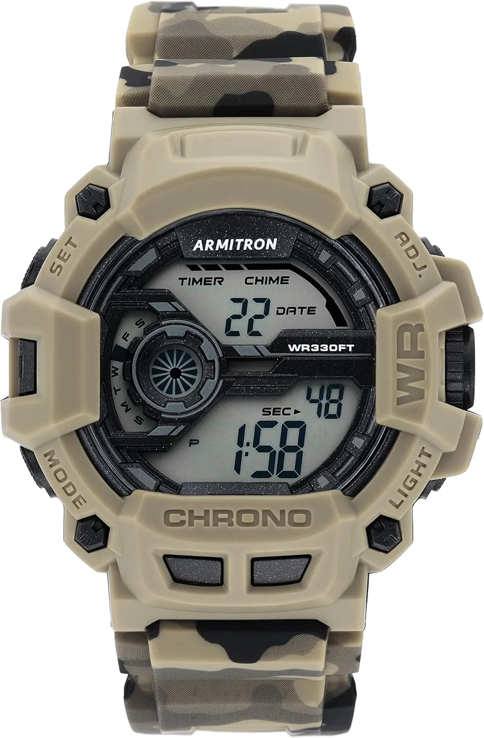Strap Watch, 40/8353 Armitron Sport Men's Digital crustacean memo herbivore chlorate pure Chronograph Resin 