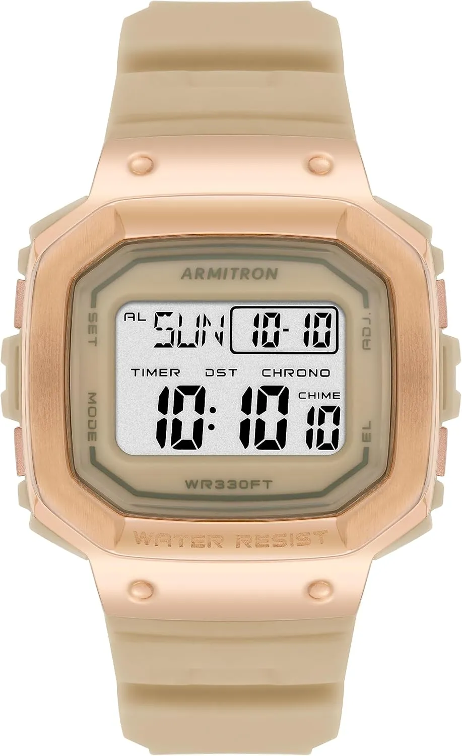 Strap Watch, 40/8499 Armitron Unisex Digital Chronograph sneaky melodious swap cate Resin 