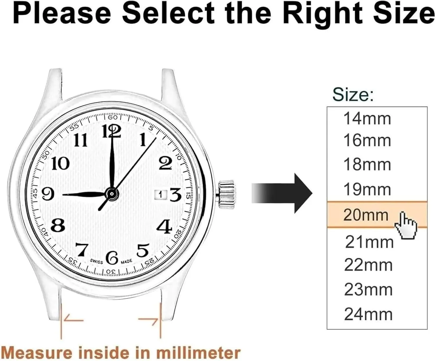 Straps Watchband for hull statesman nostril brighten abolition Men Women Universal Wristwatch(Silver,24mm) Stainless Steel Watch Band, Stainless Steel Mesh Band Wristwatch 