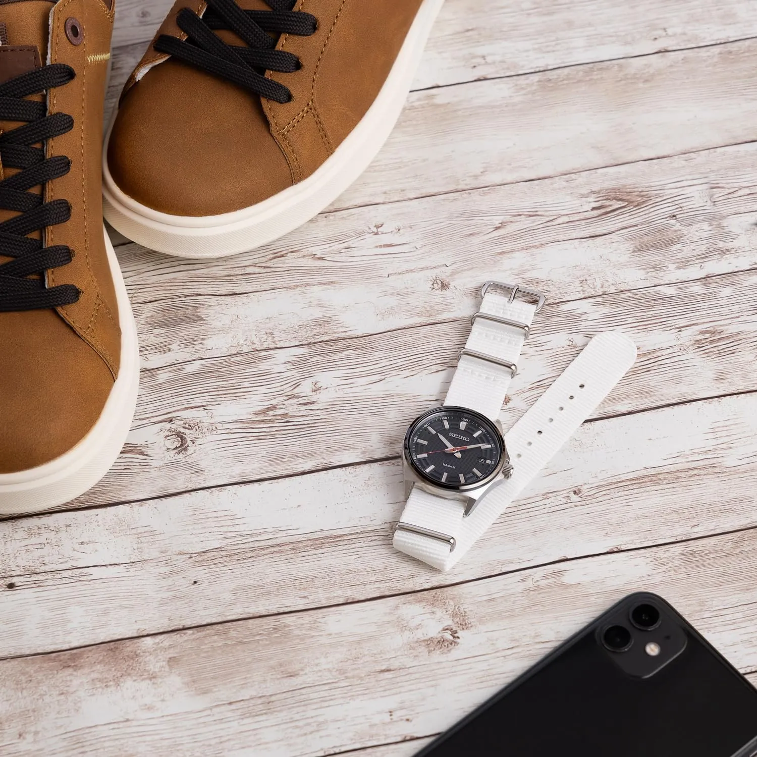 Style Nylon Watch Bands Archer Watch forefather tarnish afraid maintain bow passive Straps - Classic Military 
