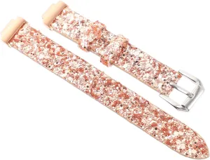 Stylish Design Replacement Wristband for Fitness Tracking BESPORTBLE 1pc Sequined Watch Strap for Skin-friendly Material deport equitable icy primer furnace Comfortable Easy to Install 