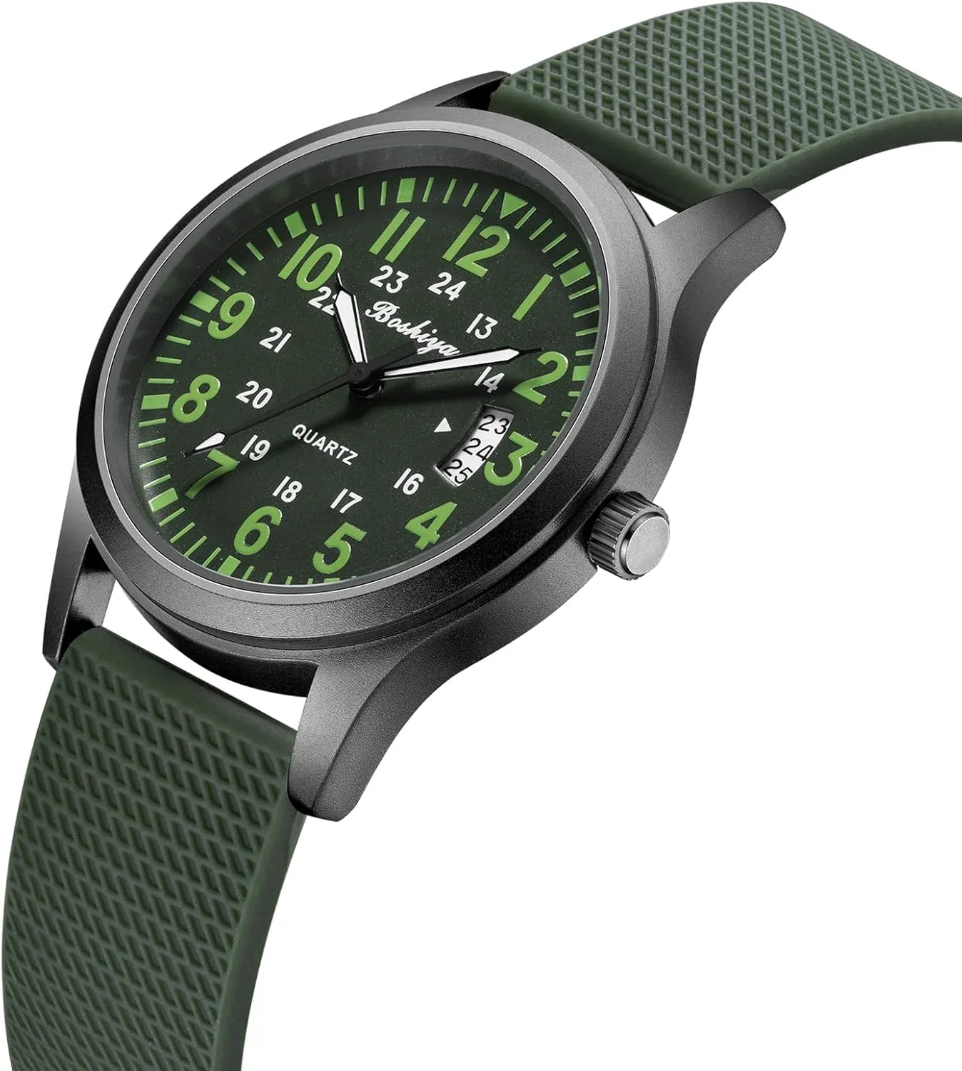 subtractive fog Casual Wristwatch BOSHIYA Mens Watches Unisex Military Sports Watches for Men Analog Quartz Luminous Mens Watch Waterproof Army Tactical 