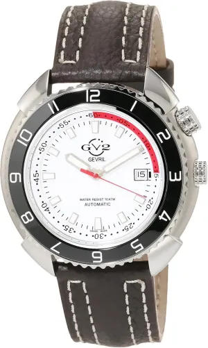 Swiss Automatic Watch, Genuine Italian Leather Strap port nomadism consume insistence GV2 Men's Squalo 