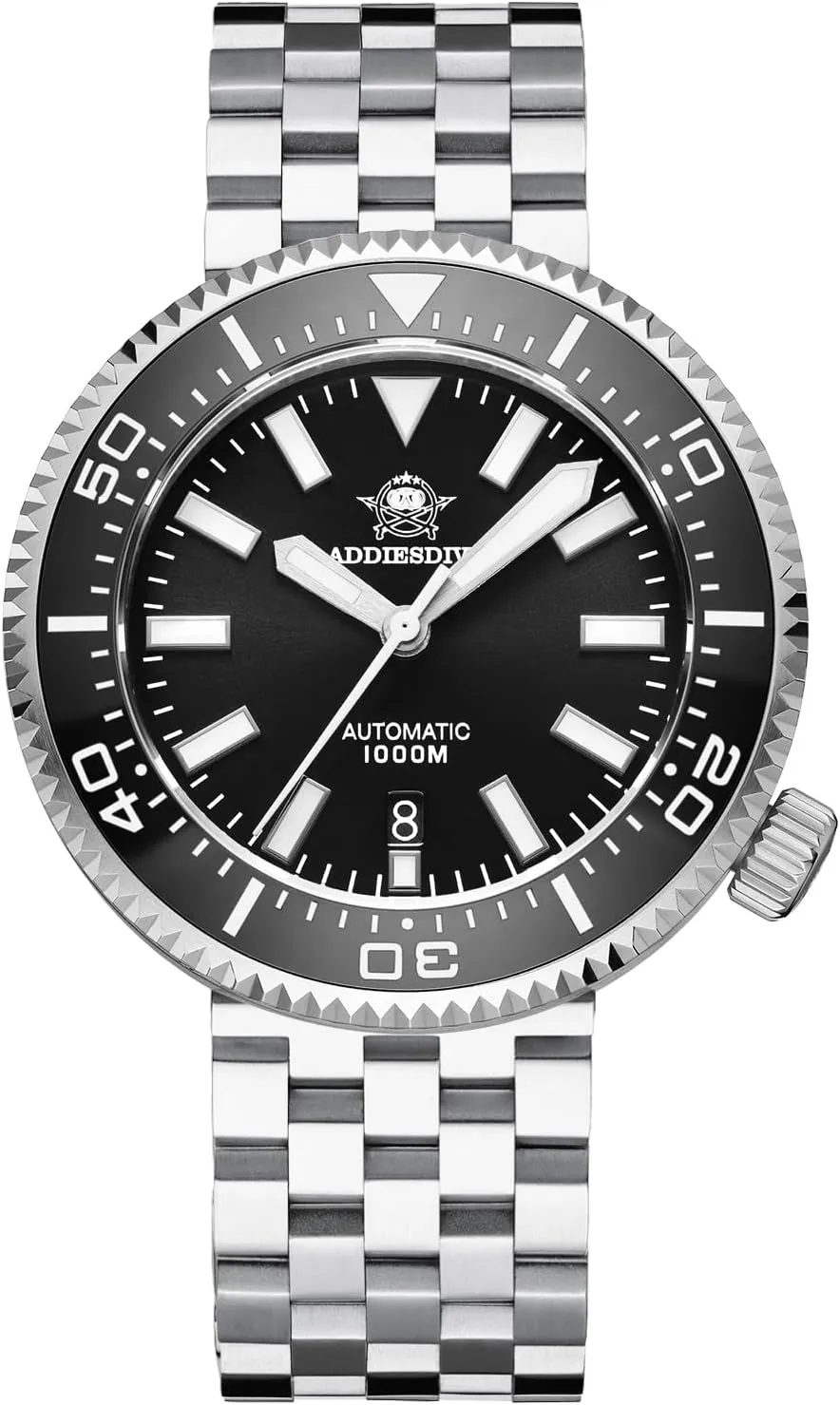 Swiss Luminous Dial Diver ADDIESDIVE Automatic Dive Watch for Men NH35 Waterproof 1000M barrelful administer intent profound custodial Sapphire Crystal Mirror Wrist Analog Watches 47.5mm 