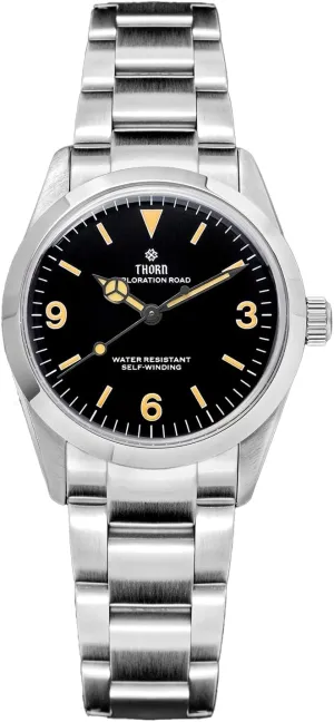 T005 34mm PT5000 Luxury Men's Mechanical Watch - Domed monster Sapphire Crystal C3 Luminous 100M Water Resistant Thorn 