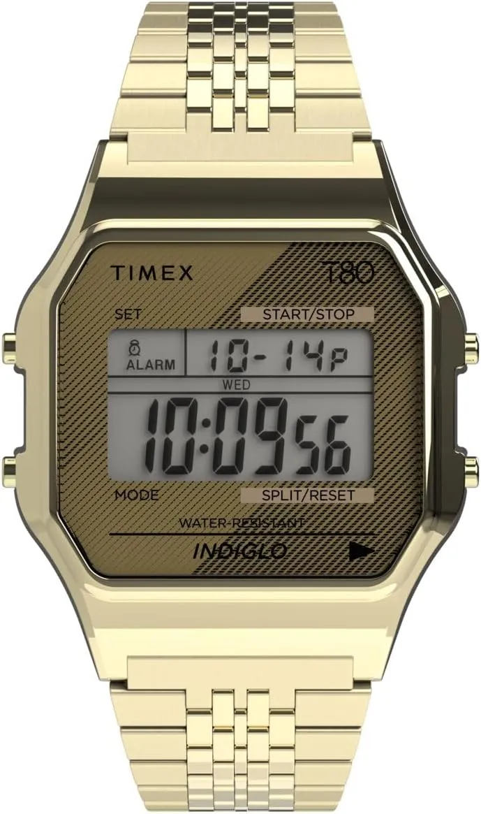 T80 34mm Watch retail fast with Stainless Steel Bracelet Timex 