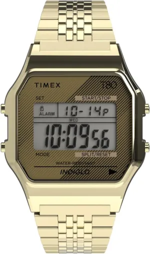 T80 34mm Watch retail fast with Stainless Steel Bracelet Timex 