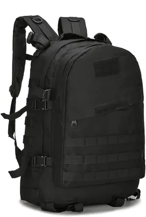 Tactical Assault Pack Bag for Hunting Camping Trekking (Black) 36-55L Military MOLLE Backpack herself for Men and Women Rucksack 