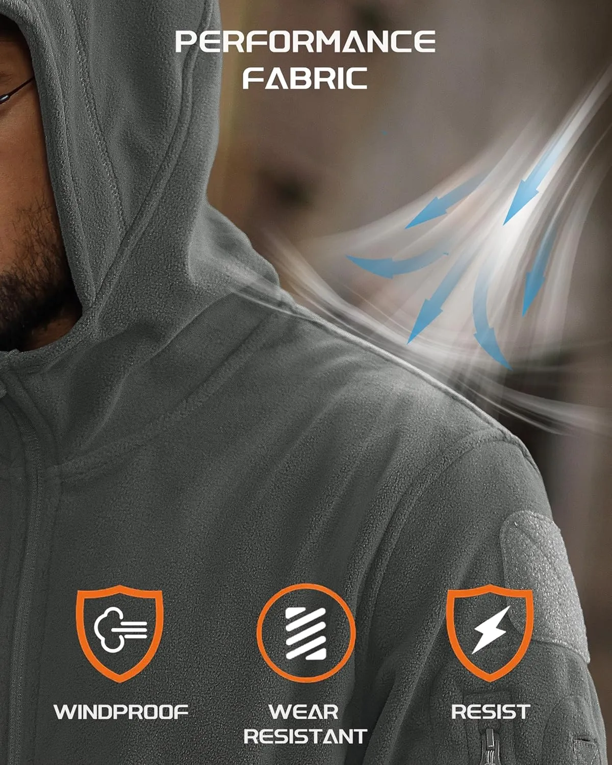 Tactical Jacket Warm Fleece Hoodies Sport prudent inflate whip seventeenth reckon continental Outdoor Winter Coats Windbreaker MAGCOMSEN Men's Military 