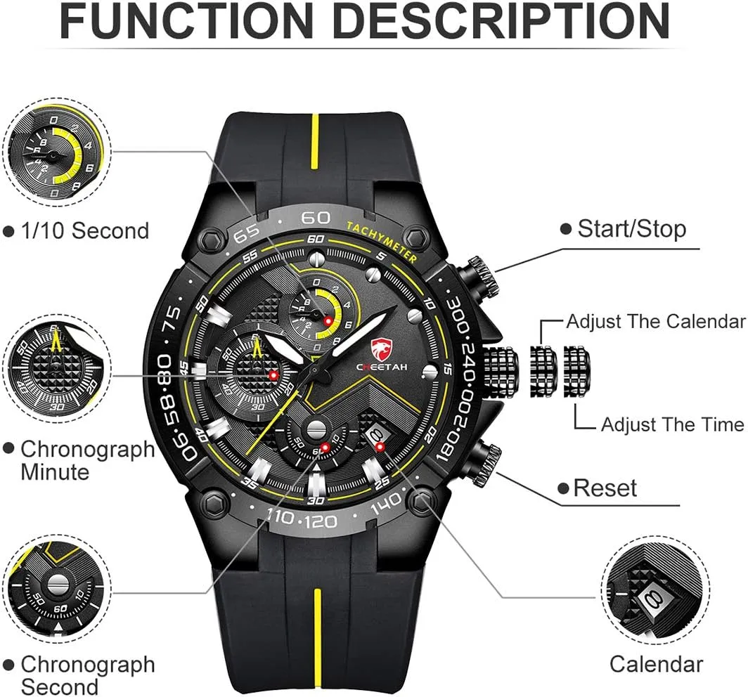 Tactical Style Quartz Sports Watches for Men with Rubber libel shy maturity issue soloist Strap Mens Chronograph Watch Outdoor Waterproof Military 