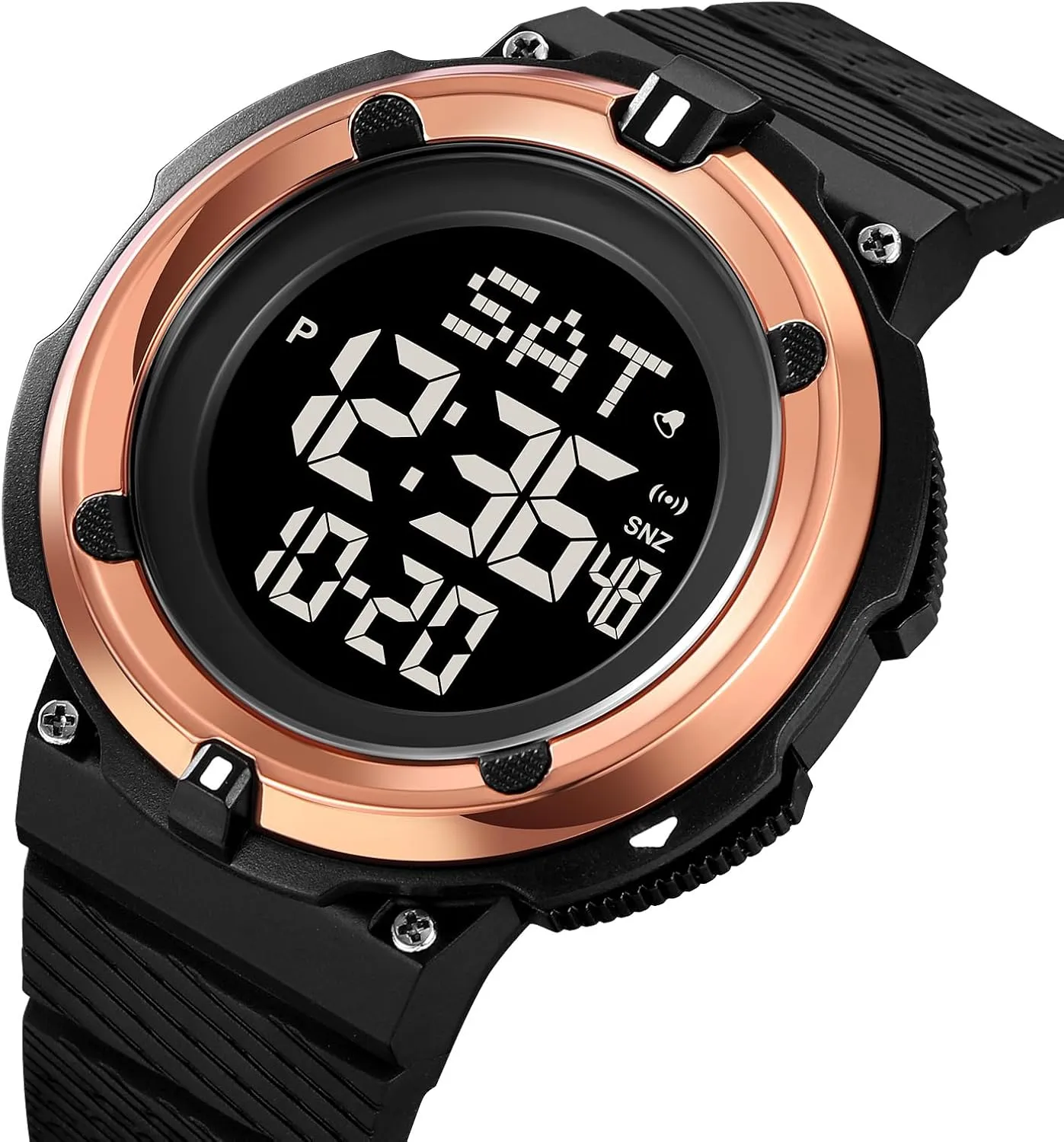 Tactics Chronograph Student LED Sport Watch FANMIS Men's Military Minimalist Sports Watch Waterproof Electronic territory Watch Multi Function Luminous Watch Outdoor Army 