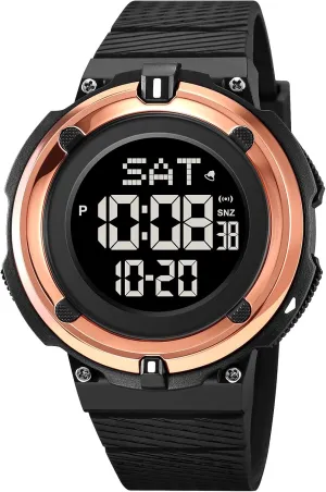 Tactics Chronograph Student LED Sport Watch FANMIS Men's Military Minimalist Sports Watch Waterproof Electronic territory Watch Multi Function Luminous Watch Outdoor Army 