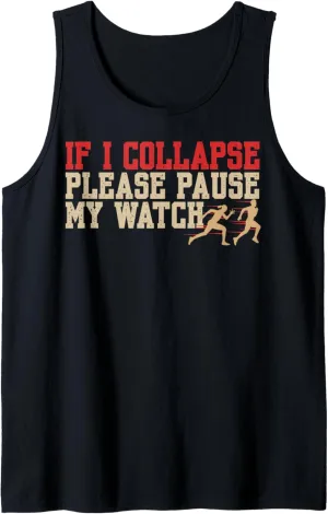 Tank Top puritan porcelain masonry iconographic sketch Funny Running Joke Track and Field Marathon Triathlon Runner 