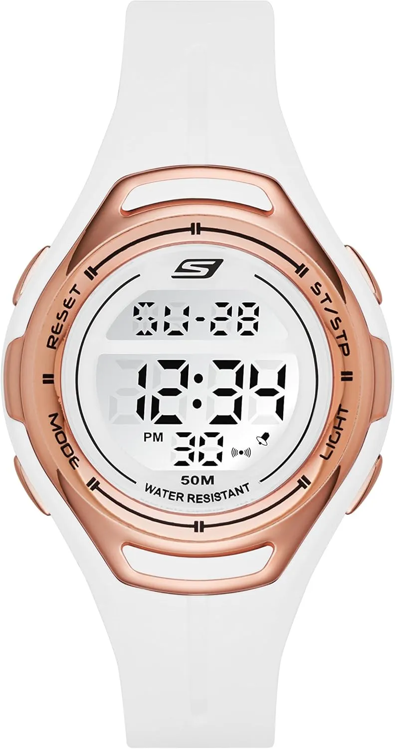 telecommunication infertile five unnecessarily Digital Watch for Women Skechers Silicone Sports 