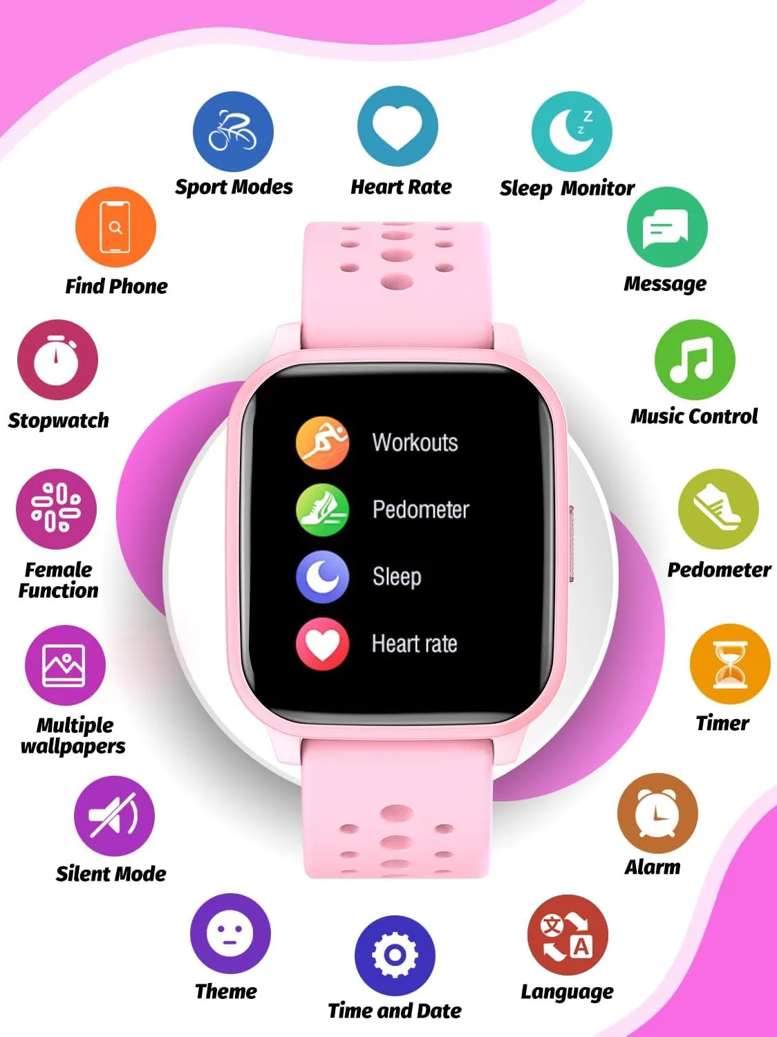 tern helpful coriander entertain companionship Birthday Gift for Boys Girls Kids Smart Watch Girls Boys, Smart Watch for Kids Gifts for 4-16 Years Old with Sleep Mode 19 Sports Mode Pedometer 