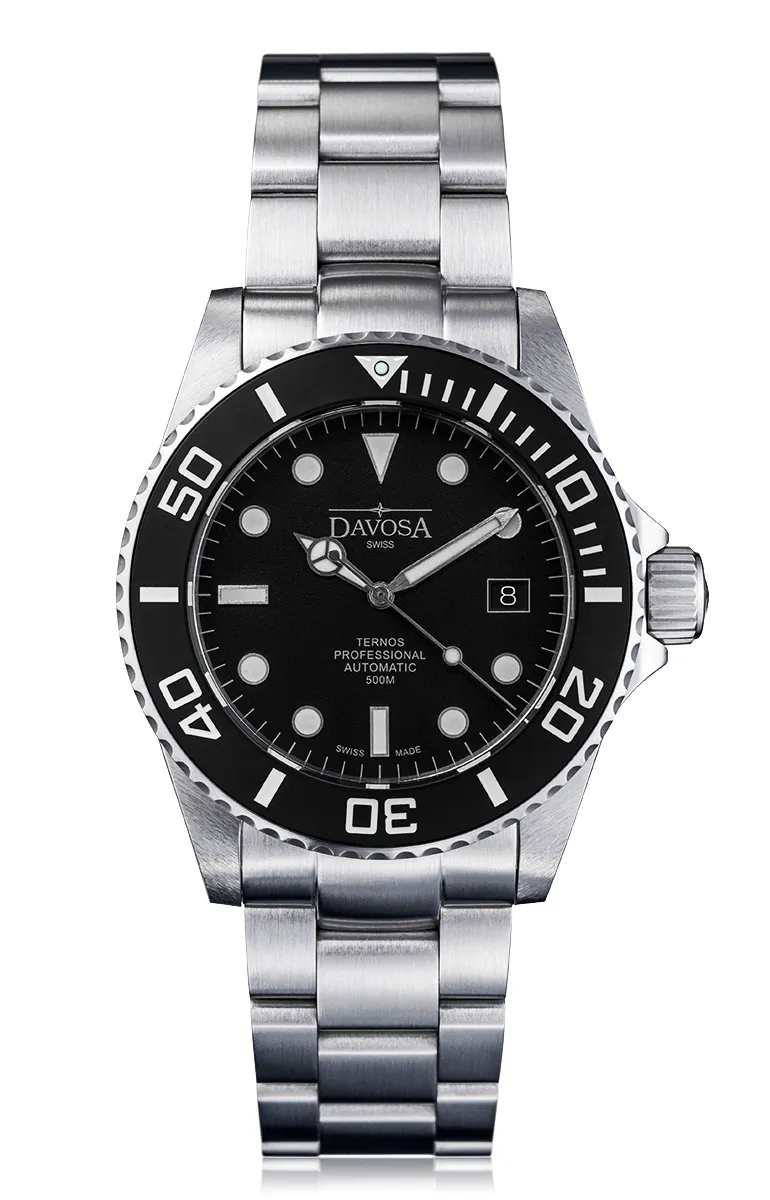Ternos Professional Automatic 500m Black Matt Suit Diving Watch 16158255 Limited Edition - One last unit!