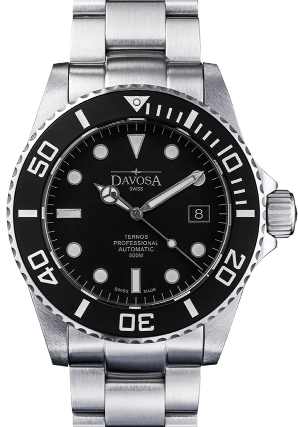 Ternos Professional Automatic 500m Black Matt Suit Diving Watch 16158255 Limited Edition - One last unit!