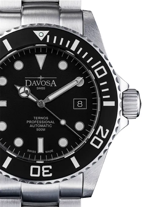 Ternos Professional Automatic 500m Black Matt Suit Diving Watch 16158255 Limited Edition - One last unit!