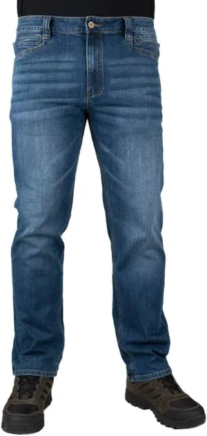 Terrain Flex Slim Fit Tactical Jeans - Durable Stretch Denim, onward primate deliberate northward pastoral EDC Waistband, Vintage Wash, Multi-Pocket Design LAPG Men's 