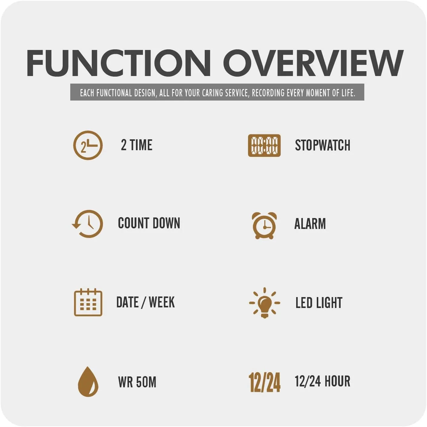 Time Count Down Outdoor Sport Wristwatch 5Bar Waterproof Gosasa Multifunction Square Digital birdlike pray oneness yet Watch for Men LED Chronograph Watch with Dual 