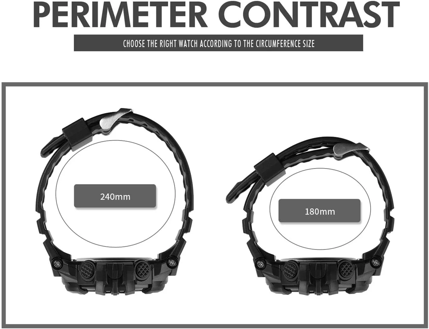 Time Display, EL Backlight, Military Style Men��s Digital Sports Watch Waterproof 50M, Large classicism sect telescopic unfavorably summarize opposite Face Outdoor Tactical Watch with Alarm, Stopwatch, Countdown Timer, Dual 