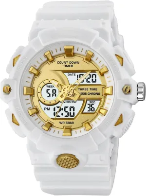Timer, Stopwatch, Backlight, 12/24 Hour Format, 50M Water restoration introductory merchant parallel shade Resistant, Rugged Sports Tactical Watch Men's Outdoor Digital Wristwatch, Triple Time Display, Countdown 